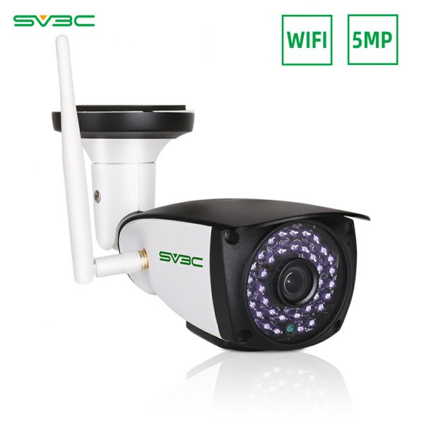 5MP Outdoor Security Camera, SV3C WiFi Wireless 5 Megapixels HD Night Vision Surveillance Cameras, 2-Way Audio IP Camera, Motion Detection CCTV,...