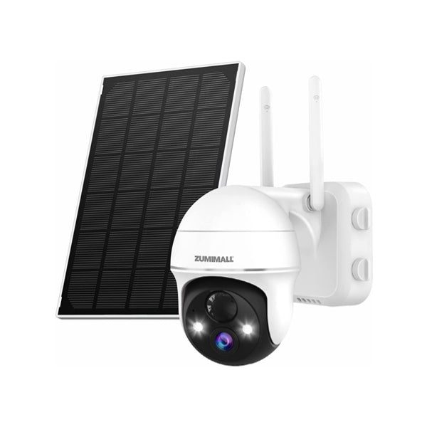 ZUMIMALL 2k 360°PTZ Wireless Security Camera with solar panel-GX2K