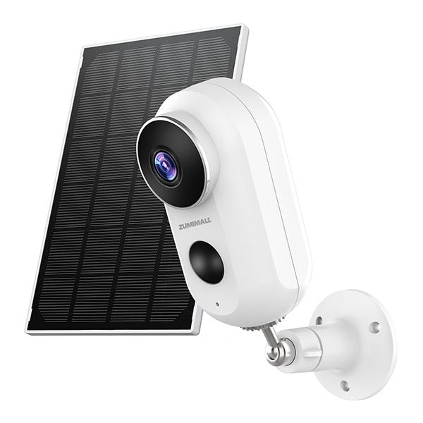 ZUMIMALL 2k Outdoor Battery Powered WIFI Security Camera with solar panel-F5K