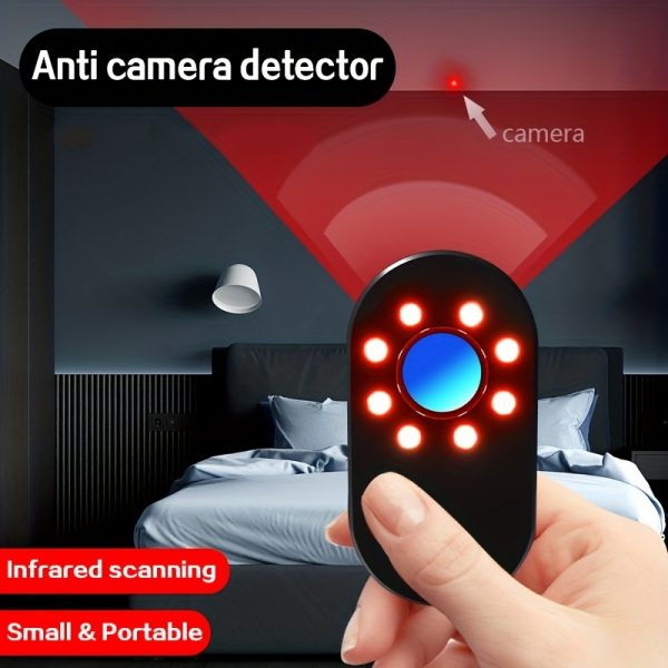 1pc, Hotel Hidden Camera Detector Finder, Infrared Detector, Travel Mini Portable Anti-Peeping Anti-Monitoring Camera Scanner